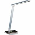 Ottlite Technologies Lamp, Wireless Charging, LED, 4.4inx6.4inBase, 11in-22inH, Blue OTTCSDQA80WSHPR